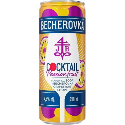 Becherovka Passionfruit 4,5% 0,25 l (plech)