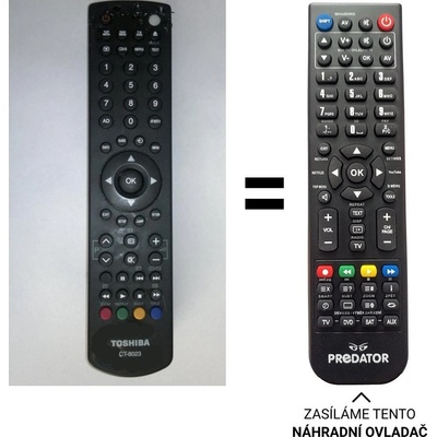 Dálkový ovladač Predátor Toshiba CT-8023 – Hledejceny.cz
