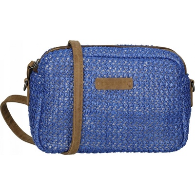 Enrico Benetti dámská crossbody proutěná kabelka Ibiza modrá