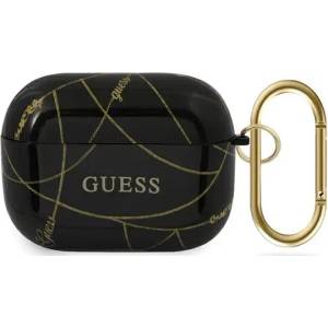 Guess Калъф Guess за AirPods Pro, черен Gold Chain Collection (GUACAPTPUCHBK)