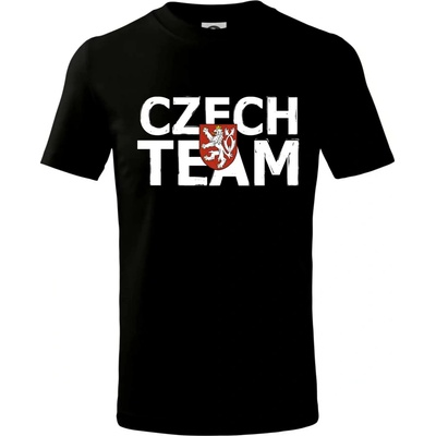 Czech team Český lev tričko dětské bavlněné černá