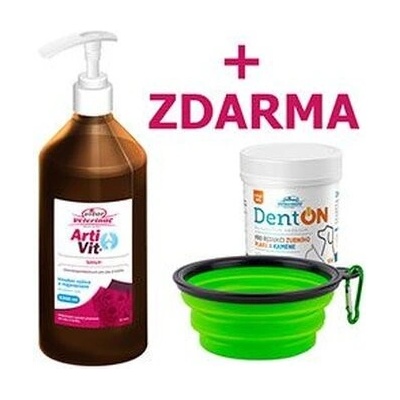 Vitar Veterinae ArtiVit Sirup 1000 ml DentON100g+kartáč