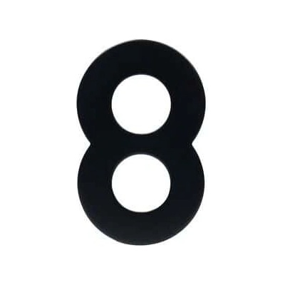 Nerezové číslo ve 2D provedení, výška 95 mm, znak "8"