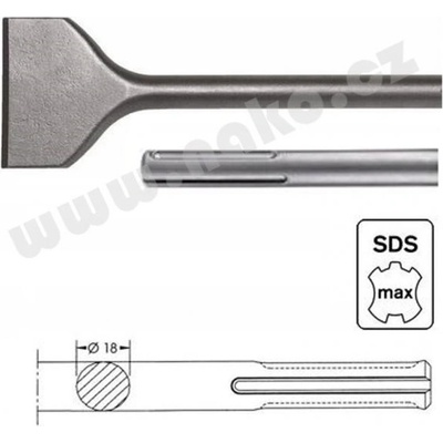 Sekáč SDS-MAX široký 50 x 300mm
