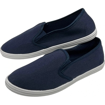 Fashion dámske modré slip on tenisky 01 modrá