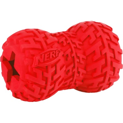 NERF Gumová pískacia hračka s otvormi na maškrty L