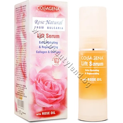 Collagena Серум Collagena Natural Rose Lift Serum, p/n CO-031 - Интензивен серум за лице с моментален лифтинг ефект (CO-031)