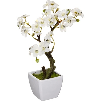 Atmosphera Umělá orchidej v bílé barvě, 26 cm bílá