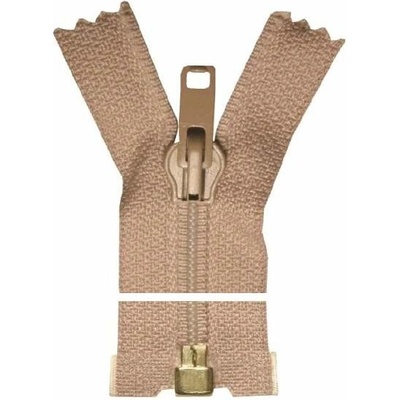 Spirálový zip, dělitelný - 100cm - béžovo-růžový - WICO - BALENÍ 10 ks