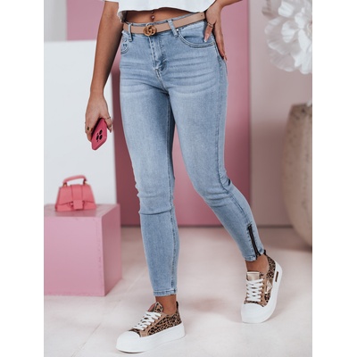 Basic skinny džíny s ozdobným zapínáním zipstyle dstreet uy2392 Světle modré