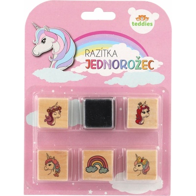Teddies Pečiatky s poduškou 5 1 Jednorožce
