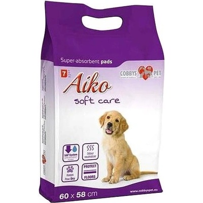 Cobbys Pet Aiko Soft Care podložky pre psov 60 x 58 cm 14 ks