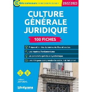 Culture générale juridique - 100 fiches (Catégories A et B - Édition 2022-2023) | Lestideau (ISBN: 9782759049271)