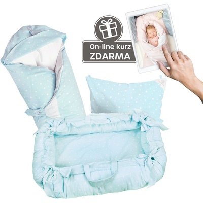 Eva Kiedroňová SET 5v1 Malý Pelíšek Vintage pomněnková