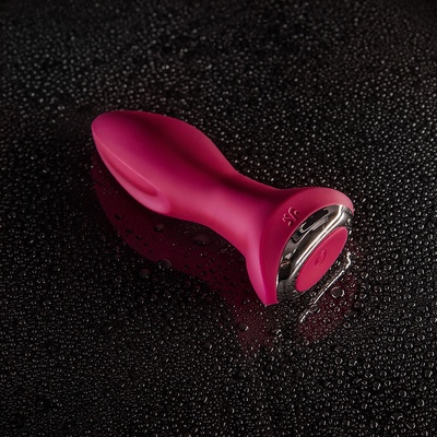 Satisfyer rotator plug 2 connect app violet Vibrační anální kolík s možností rotace fialový