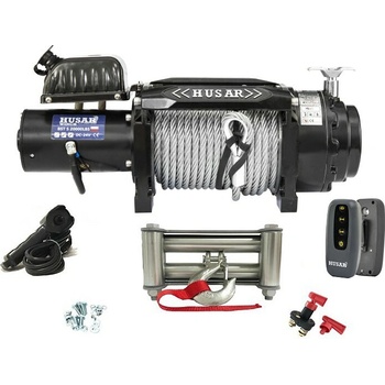 HUSARWINCH Naviják Husar Winch BST S 20000, 24V, Ocelové lano