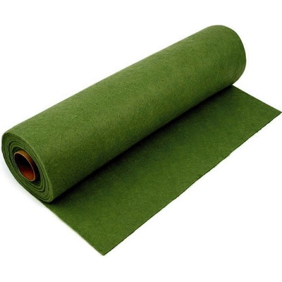 Stoklasa Filc / plsť 730123/06 jednobarevný, zelený khaki, š. 41cm, 215g/m2, tloušťka 1-1,4mm (látka v metráži)
