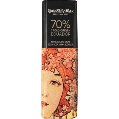 Chocolate Amatller 70% Ekvádor, 18 g