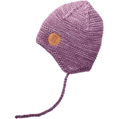 dětská pletená čepice Pletex H137 fialová