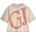 GUESS Къса тениска за момиче в бежово с големи контрастни букви Guess
