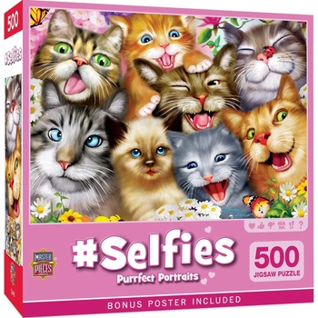 Masterpieces - Puzzle Selfies - Purrfect Portraits - 500 piese