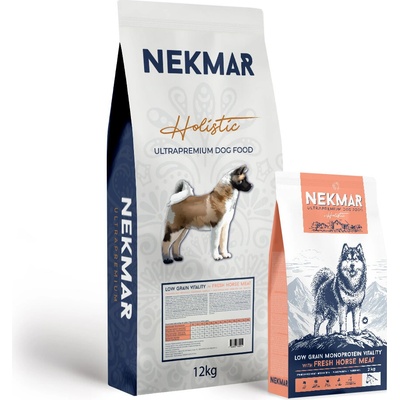Nekmar Low Grain Vitality with Fresh Horse Meat 12 kg