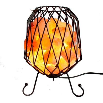 Industriálna lampa s ružovou himalájskou soľou