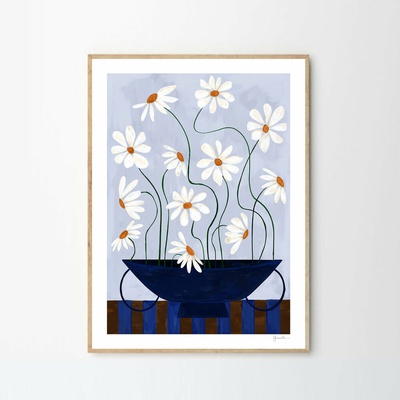 The Poster Club Plagát Blue Lady by Stine Belden Røed 50x70cm