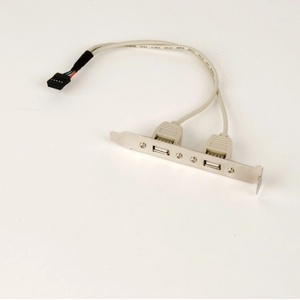 Gembird USB GEMBIRD кабел сплитер USB 2.0 (T) към 2 x USB 2.0 (M) 25 см, прехвърля 1 USB от вътрешен компютър на външен брак "CCUSBRECEP (CCUSBRECEPTACLE)