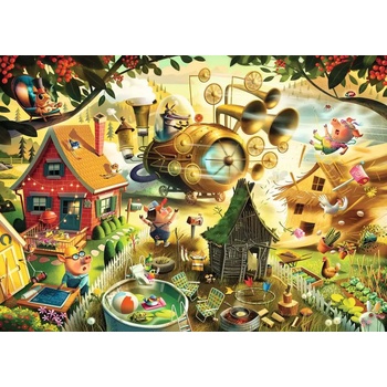 Ravensburger - Puzzle Look Out Little Pigs! - 1 000 piese