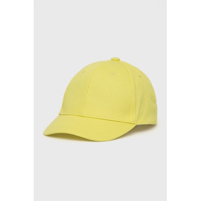 Name It Детска памучна шапка Name it в жълто с изчистен дизайн (13201794.SunnyLime)