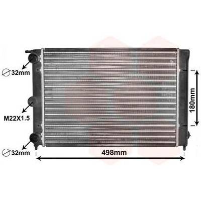 Chladič vody pro motor VAN WEZEL 58002039
