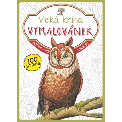 Velká kniha vymalovánek olivová