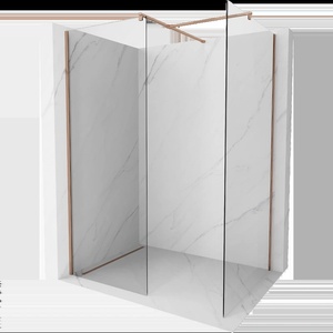 Mexen Kioto душ стена Walk-in 105 x 90 см, прозрачна, розово злато - 800-105-202-60-00-090 (800-105-202-60-00-090)