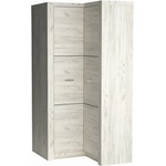 Bogdan Furniture Europe Ъглов гардероб Indianapolis I-14, бял крафт - bogdanmebel