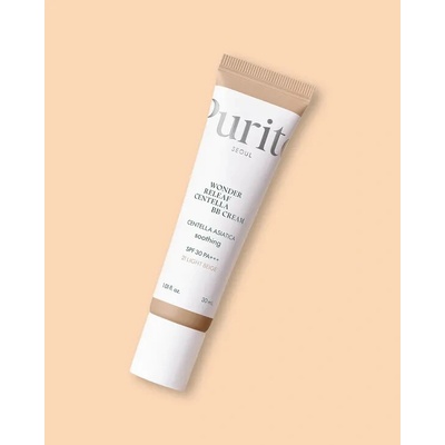 Purito Seoul BB krém pre citlivú pokožku s extraktom z pupočníka Wonder Releaf Centella BB Cream No.21 Light Beige 30 ml