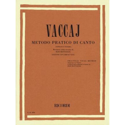 PRACTICAL VOCAL METHOD VACCAI - HIGH V | N. Vaccai, Elio Battaglia