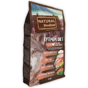 Natural Greatness Natural WoodLand Optimum Large Bread - храна за кучета от големи, работни или спортни породи, които се нуждаят от диета с висока хранителна стойност, с пилешко месо - 10 кг, Испания ASM61OX10