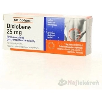 Diclobene 25 mg tbl.fle.20 x 25 mg