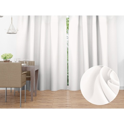 Biante Dekoračný záves Rongo RG-032 Krémový biely 140x190 cm
