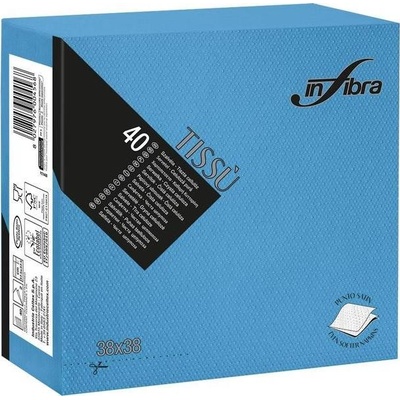 INFIBRA Papírové ubrousky Linea New Soft-touch tyrkysová 2V 40ks 38x38cm