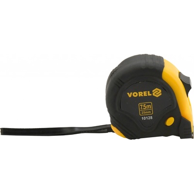Vorel metr svinovací 7,5 m x 25 mm červeno - černý TO-10128