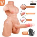 CupidOn USA INTENSE DEEP TOUCH - MARTY торс с анус, реалистично дилдо, thrusting движение, вибрация и дистанционно управление 6.2 кг секс кукла/торс