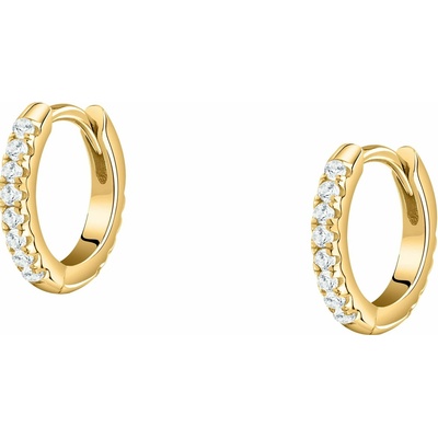 La Petite Story Pozlátené kruhy s čírymi zirkónmi Silver LPS01AWV34