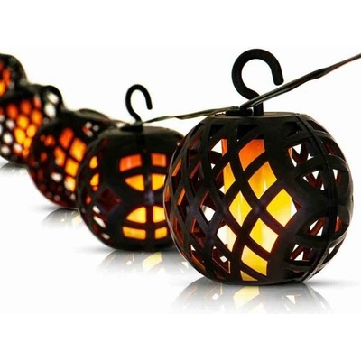 Garden King Solární světelný LED řetěz 6 luceren teplá bílá SL-1013 sada 2 ks