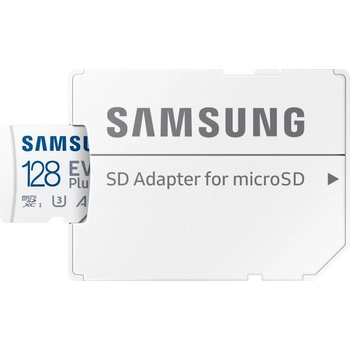 Image 1 of Samsung EVO Plus microSDXC 128GB C10/UHS-1/U3/A2/V30 MB-MC128KA/EU