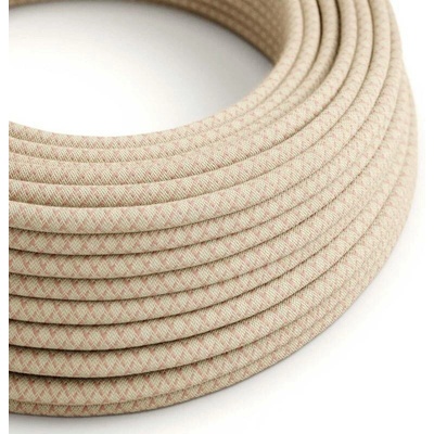 Creative Cables RD61 2x0,75mm² kosočtverce starorůžová 1 m
