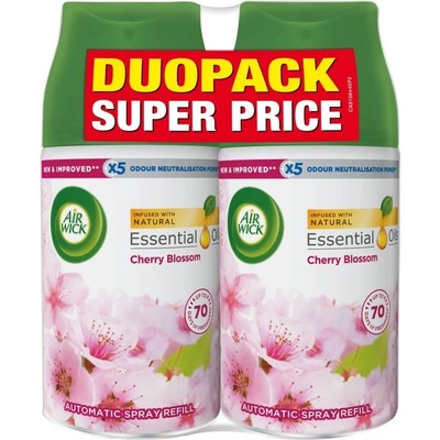 Náplň do Air Wick Freshmatic Pure Čerešňový kvet automatického osviežovača vzduchu , 2 x 250 ml