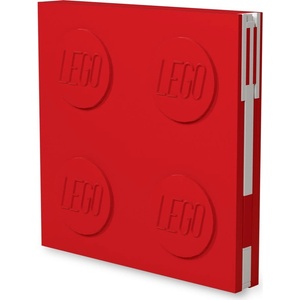 LEGO® Червена квадратна тетрадка с гел писалка , 15, 9 x 15, 9 cm - LEGO® (52439)