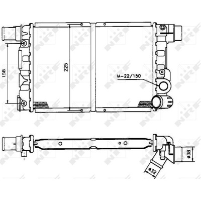 Chladič, chlazení motoru NRF 58844